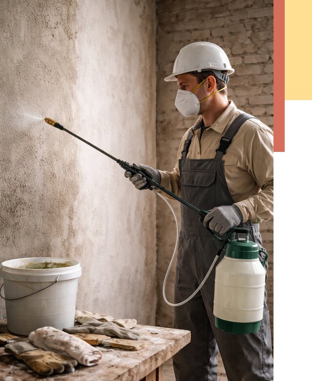 Антисептическая обработка стен в Губахе от 1244 руб. — быстро и недорого | ОТДЕЛОЧНИК-Гбх