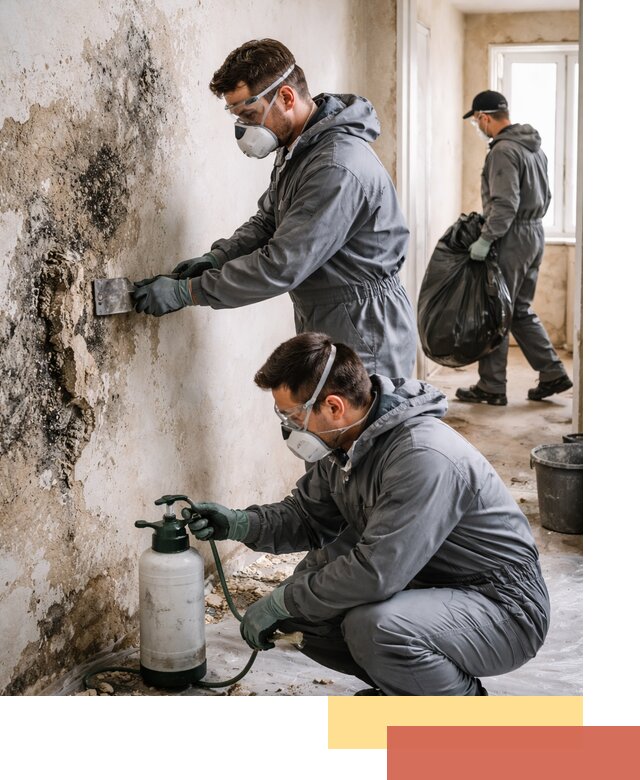 Удаление плесени со стен профессионально в Губахе