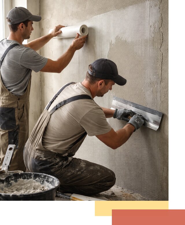 Армирование стен стеклосеткой в Губахе для прочной отделки