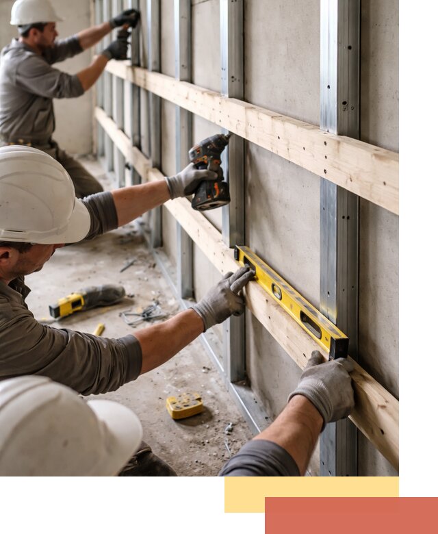 Устройство обрешетки под панели в Губахе