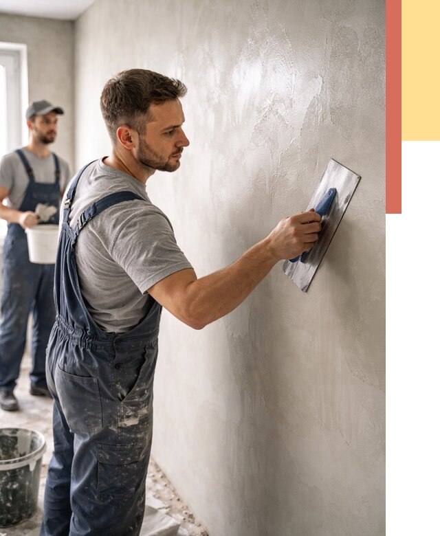 Глянцевание штукатурки стен в Губахе от 7775 руб. — услуги и затирка | ОТДЕЛОЧНИК-Гбх