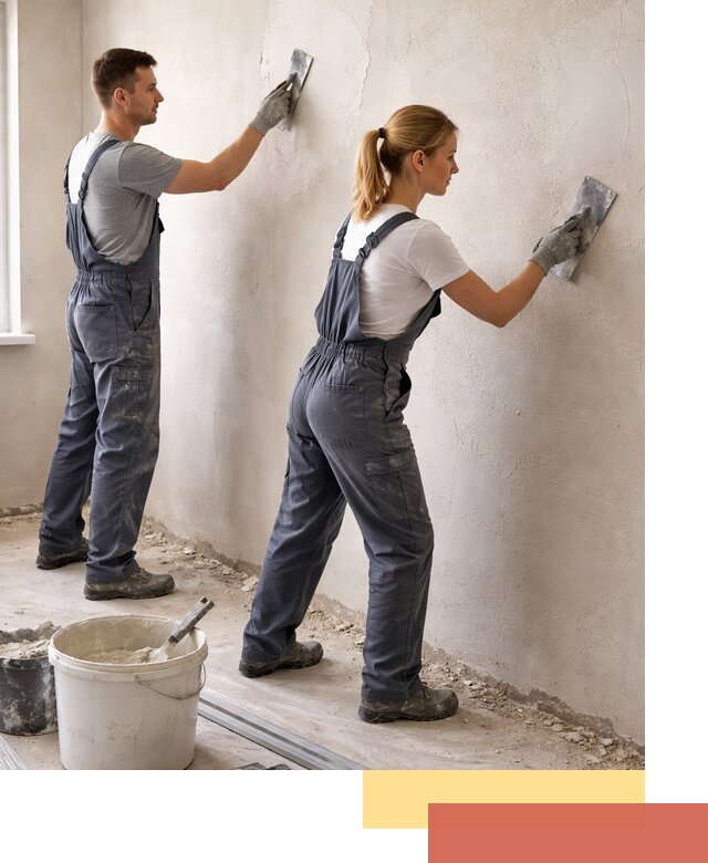 Штукатурка стен под обои в Губахе профессионально и быстро