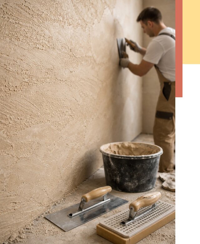 Декоративная штукатурка травертин в Губахе от 1866 руб/м2 — качественно и недорого | ОТДЕЛОЧНИК-Гбх