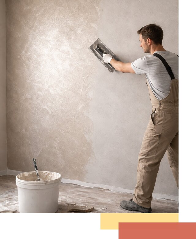 Декоративная штукатурка «Мокрый шелк» под ключ в Губахе