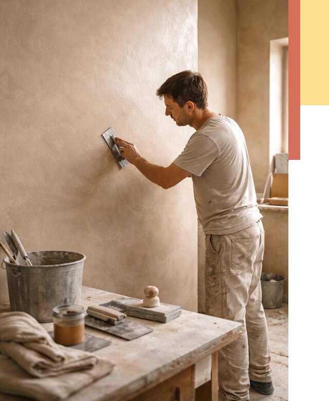 Марокканская штукатурка таделакт в Губахе под ключ от 4354 руб. | ОТДЕЛОЧНИК-Гбх