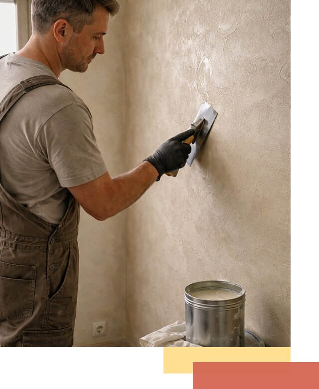 Нанесение воска на штукатурку в Губахе для защиты и блеска