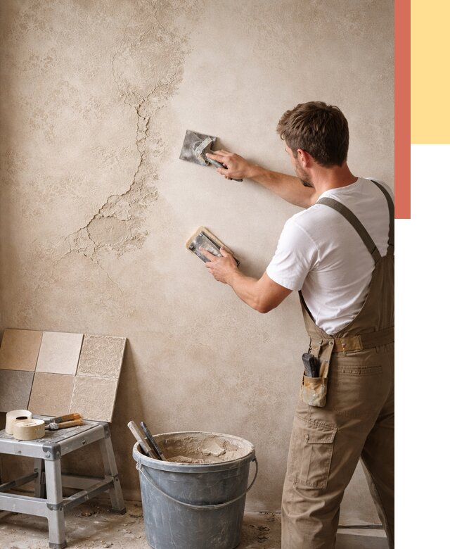 Ремонт декоративной штукатурки в Губахе от 4665 руб. под ключ | ОТДЕЛОЧНИК-Гбх