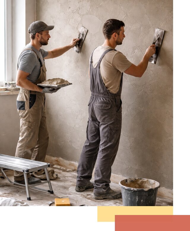 Ремонт декоративной штукатурки и восстановление фактуры в Губахе