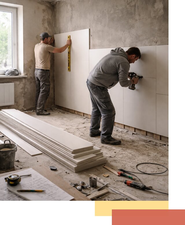 Монтаж ПВХ панелей на стены в Губахе качественно и быстро