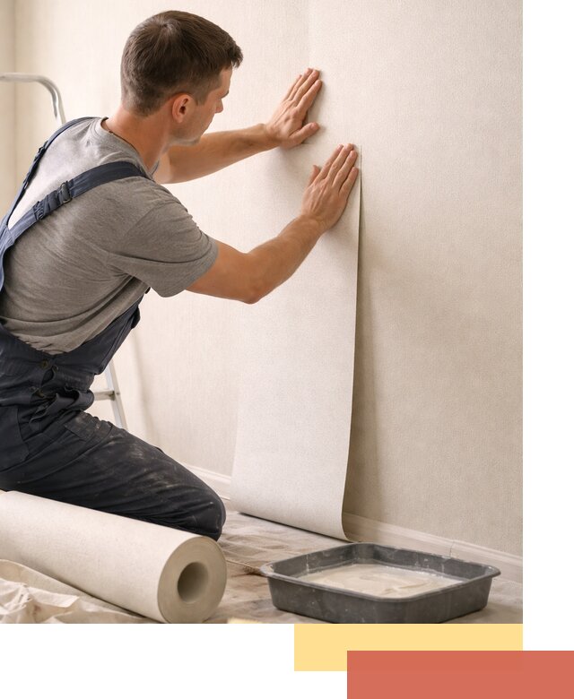 Поклейка флизелиновых обоев в Губахе качественно и быстро