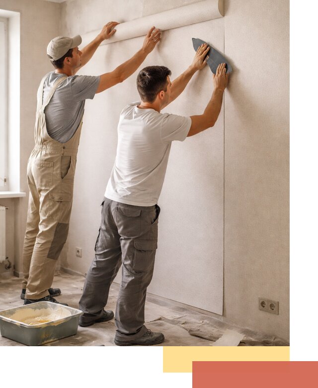 Поклейка виниловых обоев в Губахе профессионально и качественно