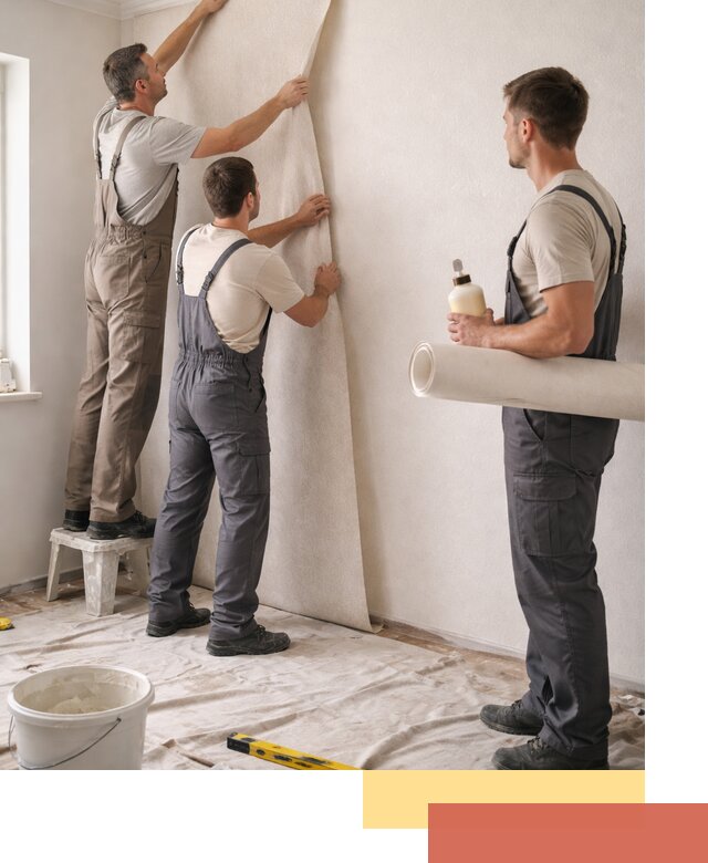 Оклейка стен обоями в Губахе — качественно и профессионально