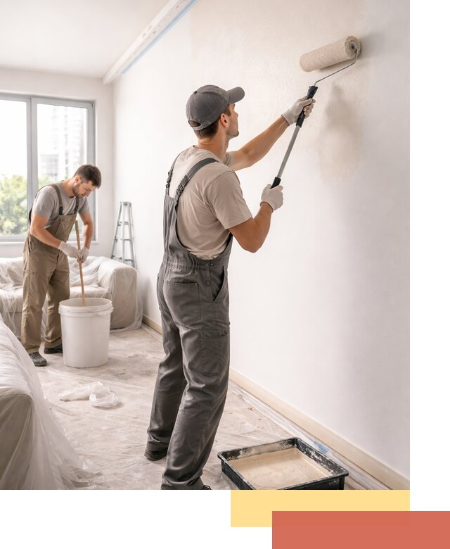 Покраска стен в офисе в Губахе — быстрый и качественный ремонт