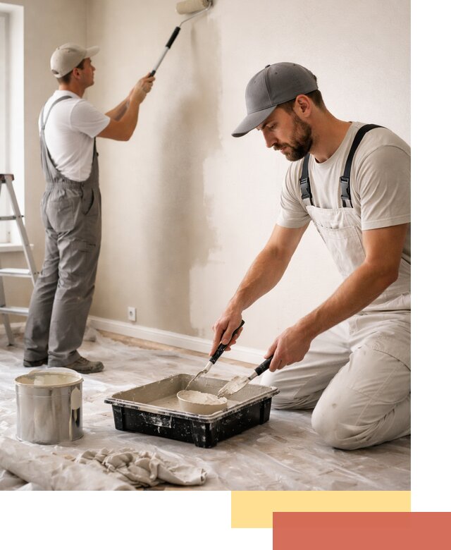 Покраска стен в квартире в Губахе — профессионально и аккуратно