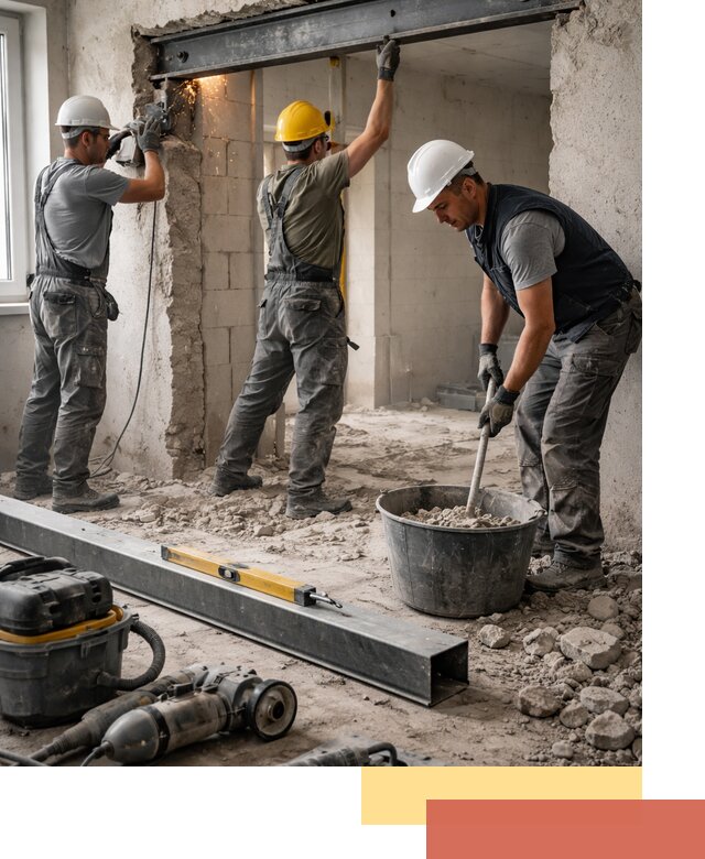 Создание проемов в стенах и несущих конструкциях в Губахе