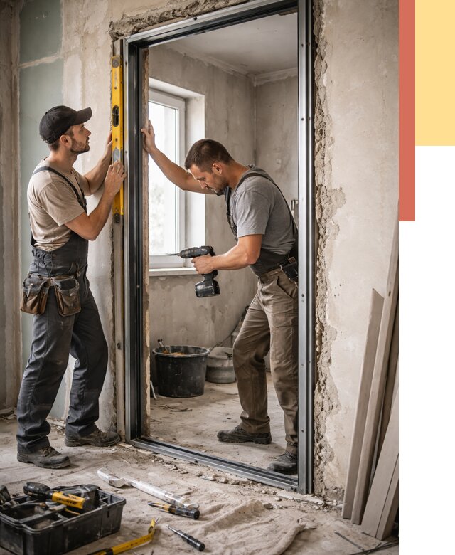 Закладка дверного проема в Губахе от 3628 руб. — быстро и недорого | ОТДЕЛОЧНИК-Гбх