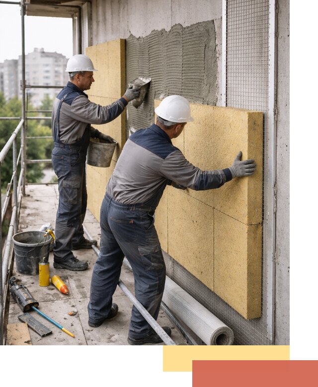 Утепление стен зданий и домов в Губахе качественно и надежно