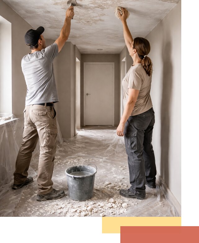 Удаление побелки с потолка в Губахе — быстро и аккуратно