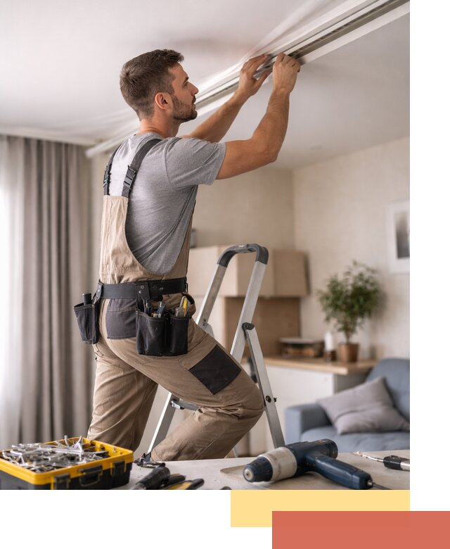 Ремонт натяжных потолков в Губахе — качественно и оперативно