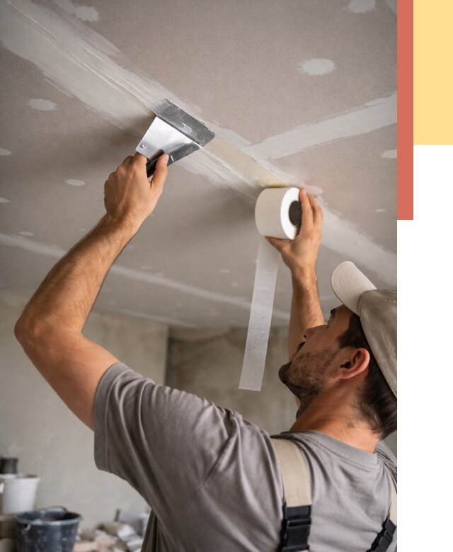 Обработка швов потолка ГКЛ в Губахе от 7775 руб. под ключ | ОТДЕЛОЧНИК-Гбх