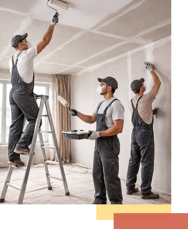 Покраска потолка из гипсокартона в Губахе качественно и недорого