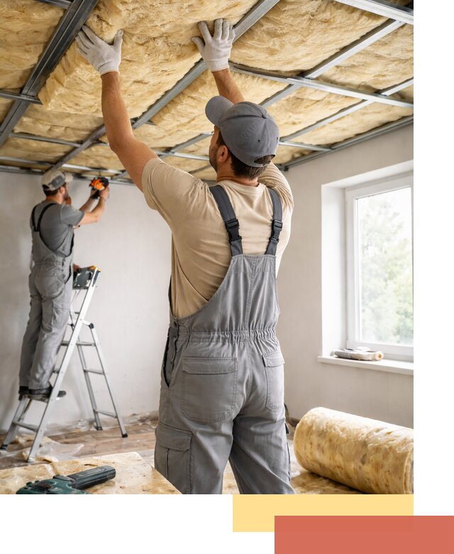 Утепление потолка под ключ в Губахе качественно и быстро